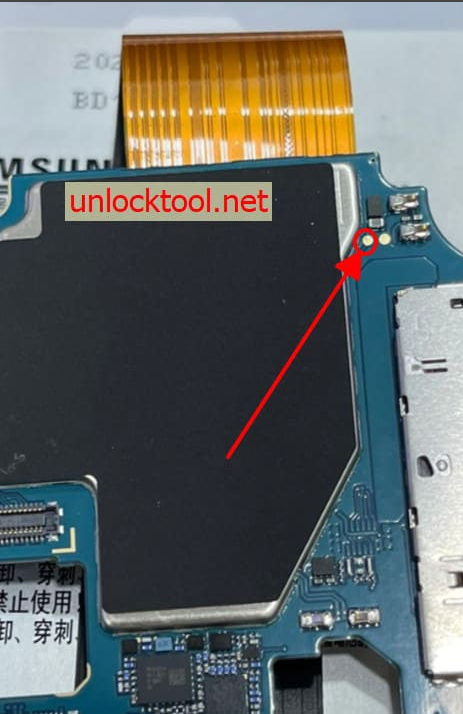 Test point EDL 9008 Samsung Galaxy A32 5G () - Vị trí chập test point trên mainboard