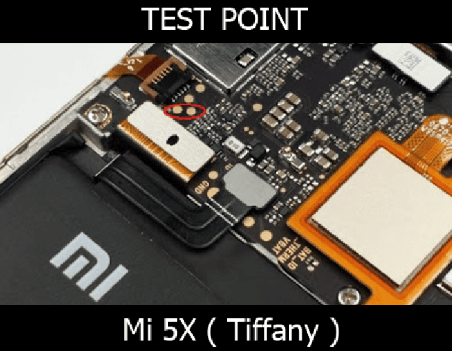 Test point EDL 9008 Xiaomi Mi 5x - Vị trí chập test point Xiaomi Mi 5x