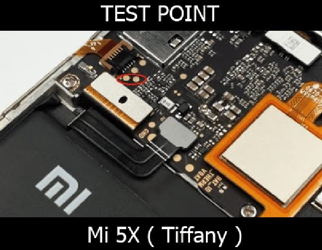 Test point EDL 9008 Xiaomi Mi 5x - Vị trí chập test point Xiaomi Mi 5x
