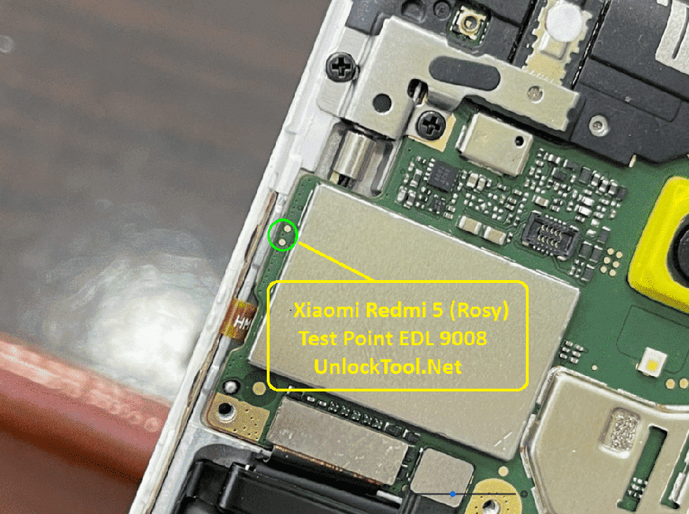 Test point EDL 9008 Xiaomi Redmi 5 - Vị trí chập test point Xiaomi Redmi 5