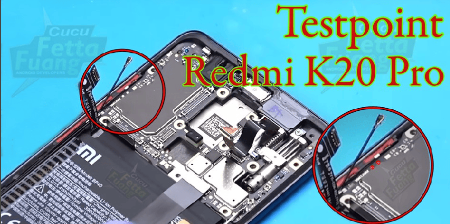 Test point EDL 9008 Xiaomi Redmi K20 Pro - Vị trí chập test point Xiaomi Redmi K20 Pro