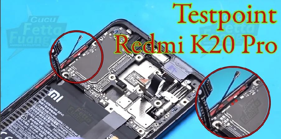 Test point EDL 9008 Xiaomi Redmi K20 Pro - Vị trí chập test point Xiaomi Redmi K20 Pro