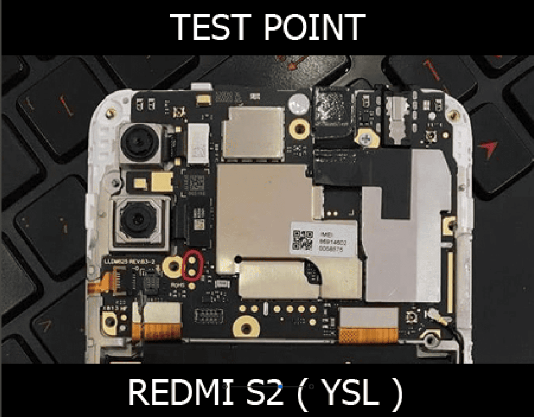 Test point EDL 9008 Xiaomi Redmi S2 - Vị trí chập test point Xiaomi Redmi S2