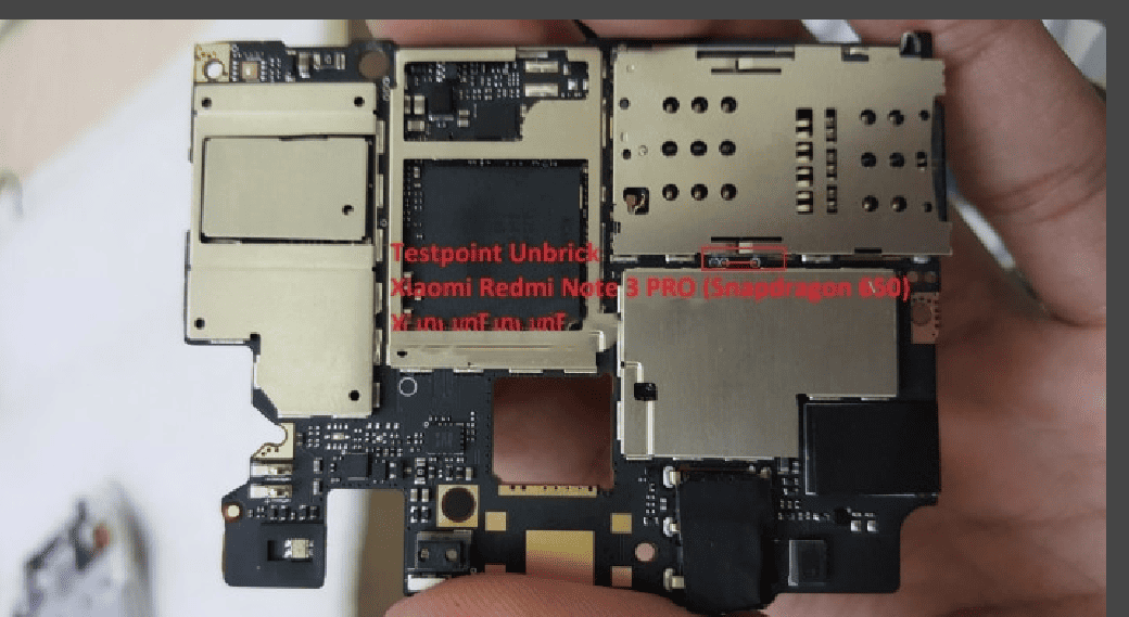 Test point EDL 9008 Xiaomi Redmi Note 3 Pro - Vị trí chập test point Xiaomi Redmi Note 3 Pro