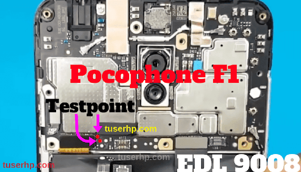 Test point EDL 9008 Pocophone F1 - Vị trí chập test point Pocophone F1