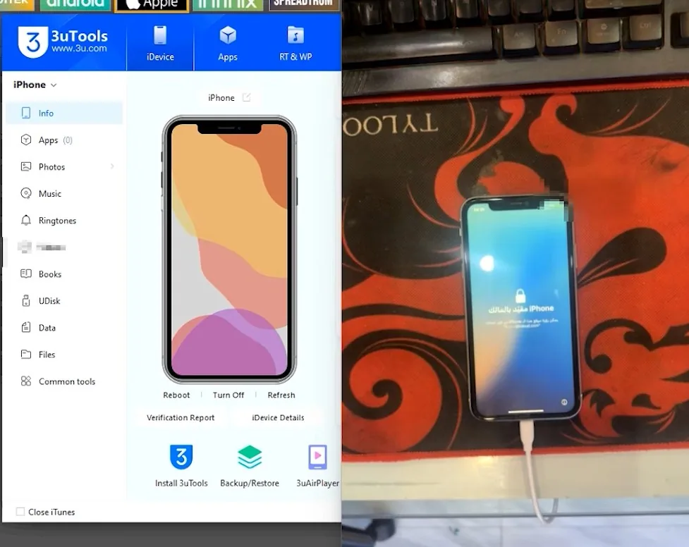 Đã factory reset xong iPhone A12 A13 bypass passcode UnlockTool