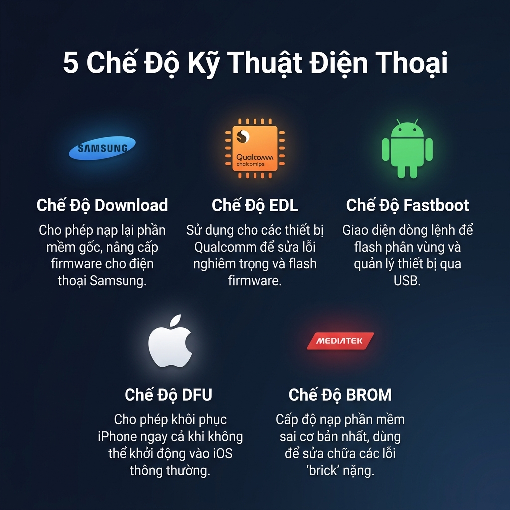 Tổng quan 5 chế độ kỹ thuật các mode điện thoại 2026