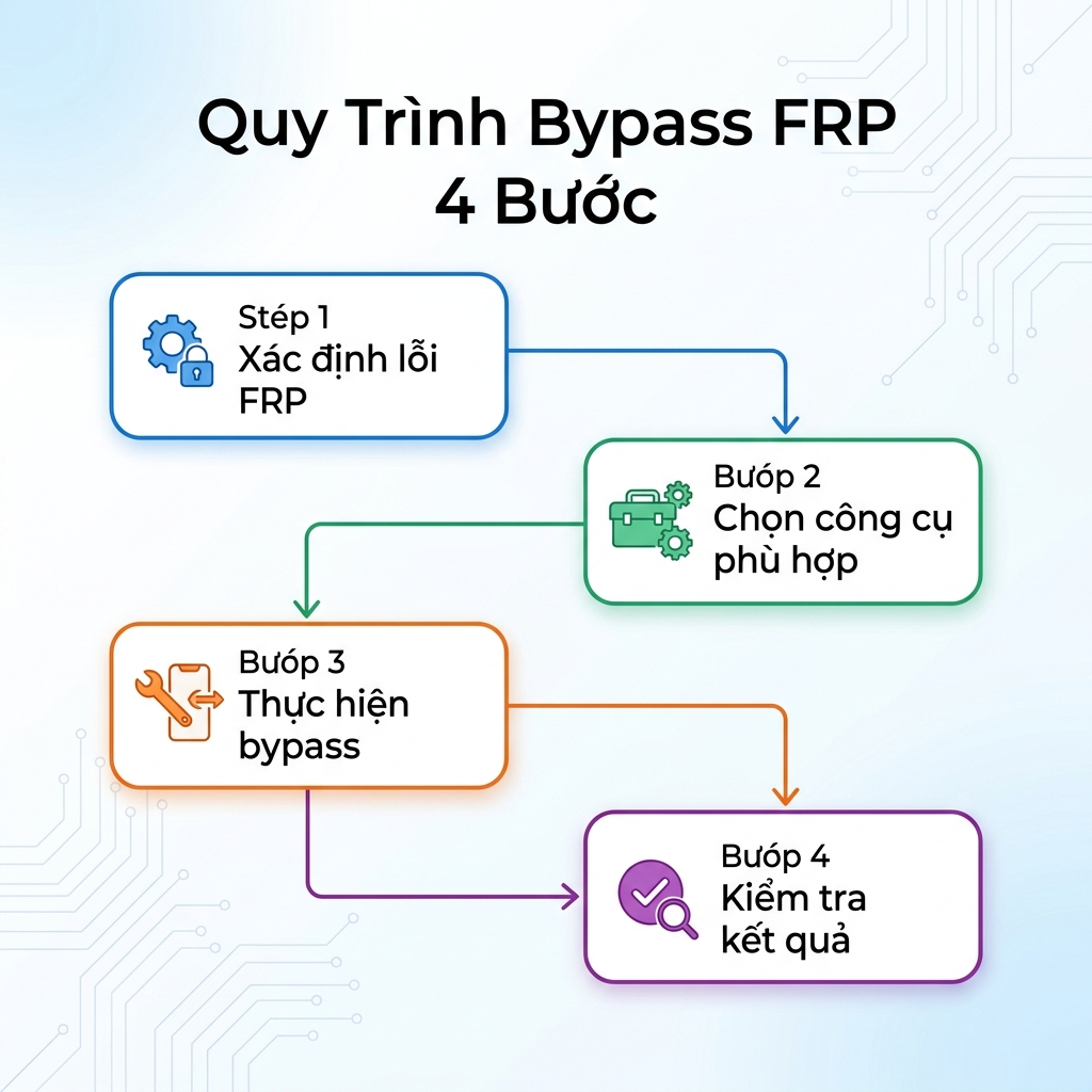 Quy trình bypass FRP 4 bước chuẩn cho kỹ thuật viên