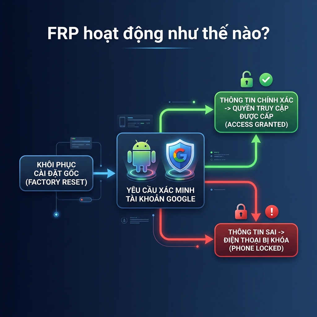 FRP là gì - Factory Reset Protection cơ chế hoạt động