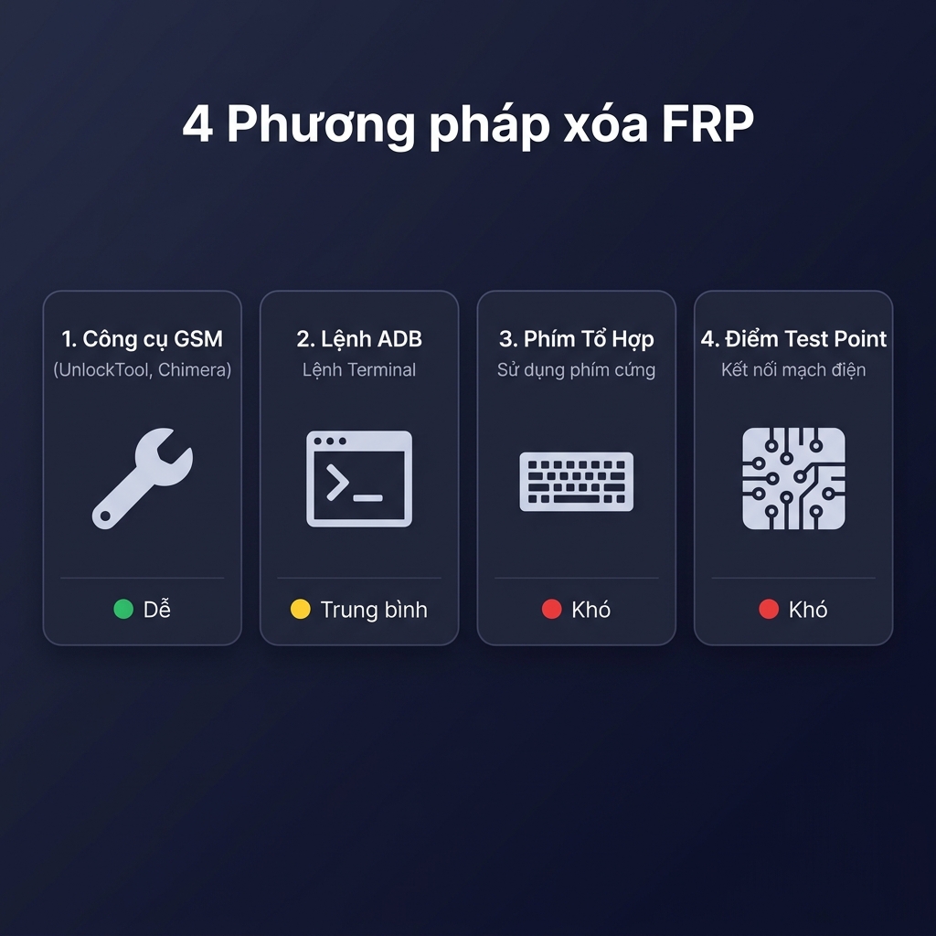 4 phương pháp xóa FRP trên điện thoại Android 2026