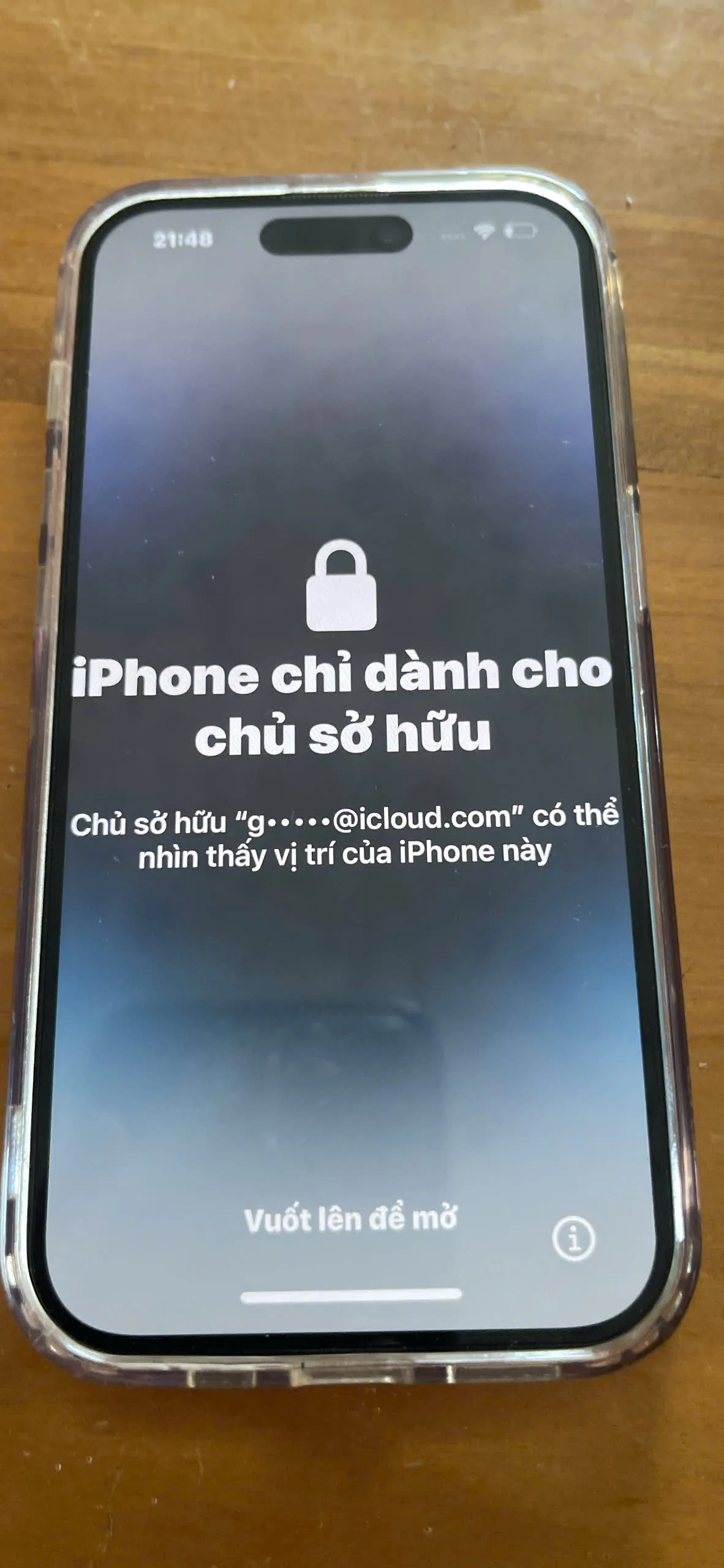 iPhone bị khóa iCloud hiện thông báo iPhone chỉ dành cho chủ sở hữu trên iOS 18