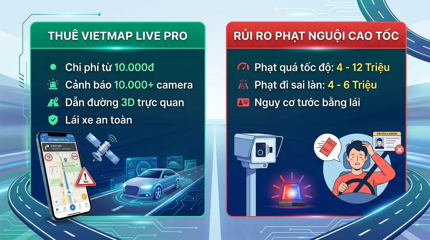 Thuê Vietmap Live Pro Đi Lễ 2/9: Tránh Phạt Nguội, Dẫn Đường 3D Cao Tốc 2026