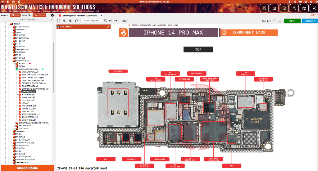 Định vị linh kiện iPhone 14 Pro Max