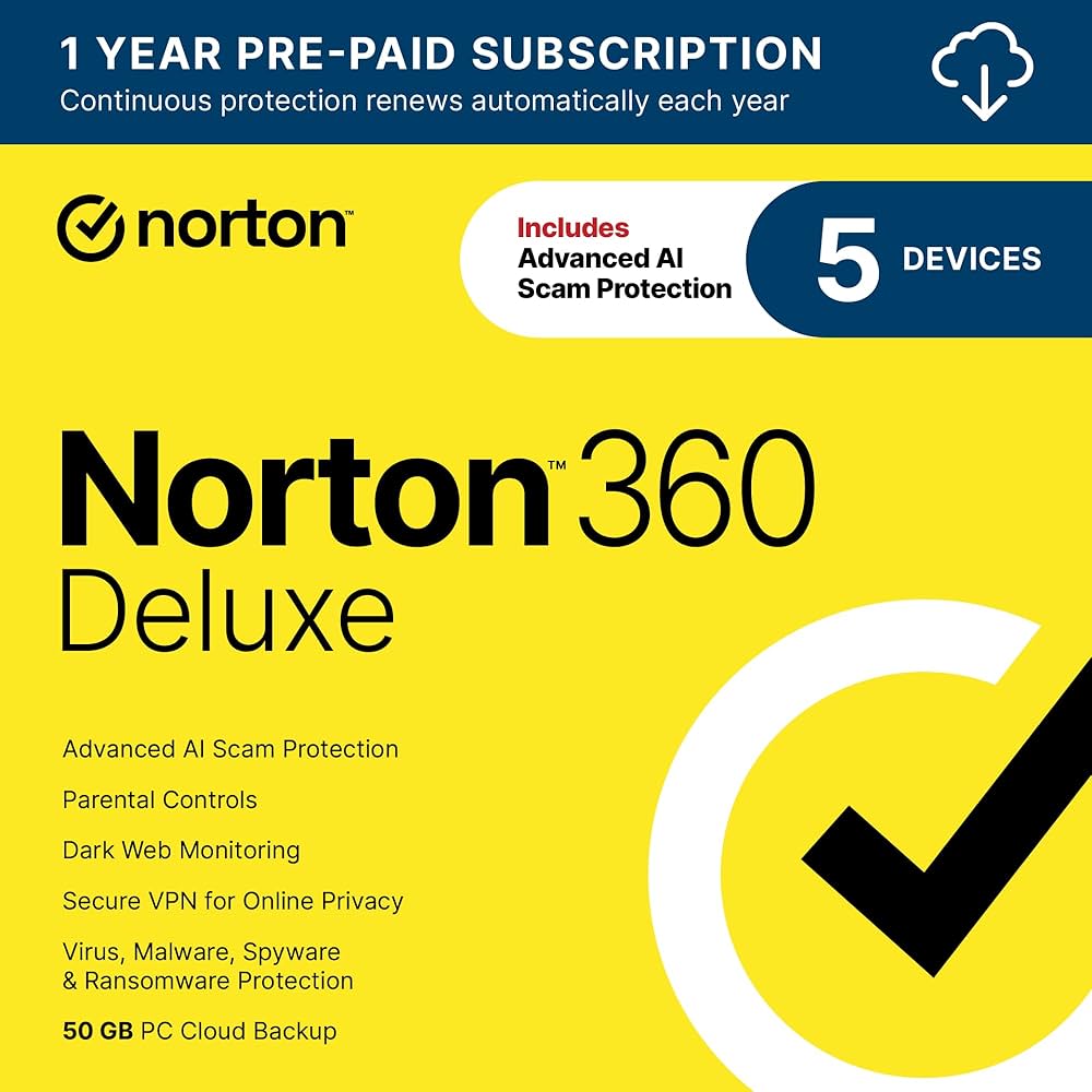 Norton 360 Deluxe 5 Devices ( For Latam America Only Except for Brazil ) NO REFUND