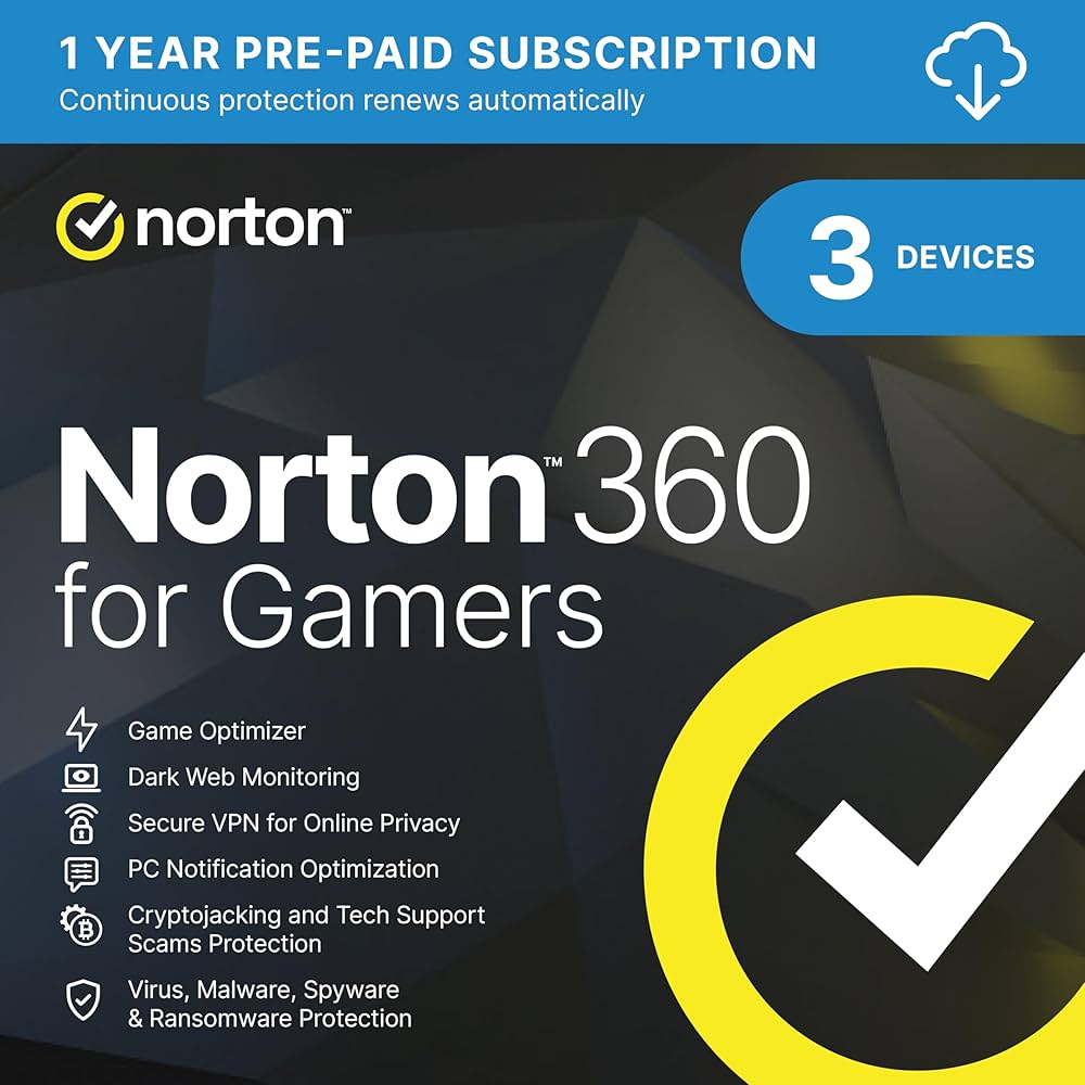 Norton 360 Gamers 3 Devices ( For Latam America Only Except for Brazil ) NO REFUND